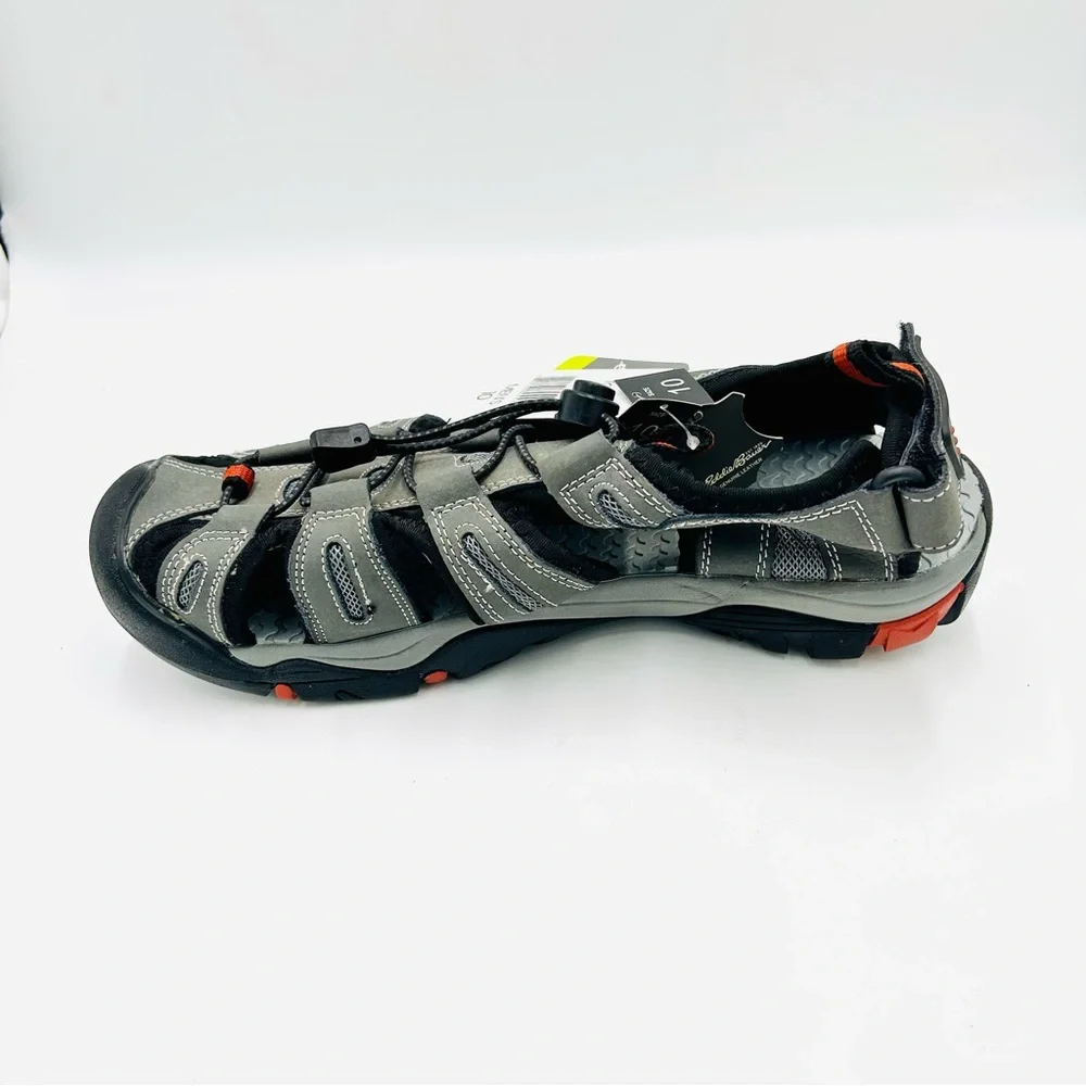 Eddie Bauer Tommy Grey Hiking Sandals Gray Black Outdoor Trail New men size 10